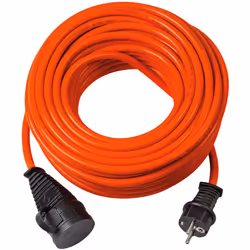Brennenstuhl 1169970, 40 m, Esterno, IP44, Resistente all'olio, Resistente ai raggi UV, Nero, Arancione, 230 V