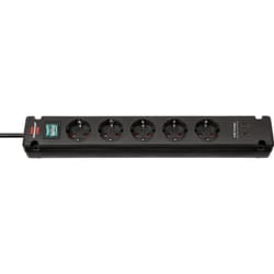 Brennenstuhl 1150660415 prolunghe e multiple 3 m 5 presa(e) AC Interno Nero