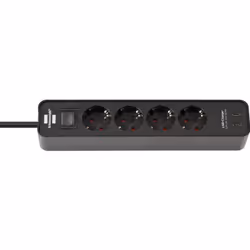 Brennenstuhl 1153240106, 1,5 m, Interno, IP20, Nero, 4 presa(e) AC, 240 V