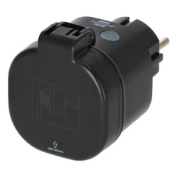 Brennenstuhl 1294860100 presa intelligente 3680 W Casa Nero, Grigio