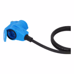 Brennenstuhl 1168650510 prolunghe e multiple 10 m 2 presa(e) AC Esterno Nero, Blu - Vista aggiuntiva 4