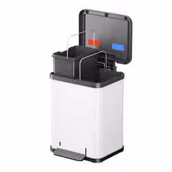 Hailo Öko duo Plus M 18 L Rettangolare Acciaio Bianco - Vista aggiuntiva 2