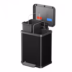 Hailo Öko duo plus M 18 L Rettangolare Acciaio Nero