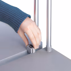 Hailo ProfiLine MSS XXXL Portasacchetto dell'immondizia autoportante Interno Metallo, Plastica Grigio