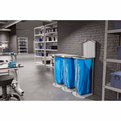 Hailo ProfiLine MSS XXXL Portasacchetto dell'immondizia autoportante Interno Metallo, Plastica Grigio - Vista aggiuntiva 5