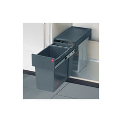 Hailo Tandem 31L: bidone per rifiuti da cucina da incasso, 2 bidoni estraibili