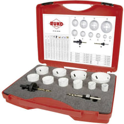 Ruko - 126303 Kit seghe a tazza 12 parti 19 mm, 22 mm, 25 mm, 29 mm, 35 mm, 38 mm, 44 mm, 51 mm, 57 mm, 64 mm Cobalto 1 k
