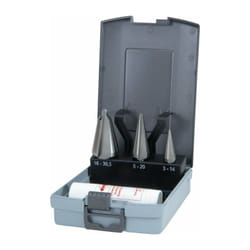 Set di punte coniche per lamiera 3-14 / 5-20 / 16-30,5 mm HSS-Co5 4 pezzi ABS-Ku.-Kass.RUKO