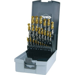 Ruko - 2501215TRO hss-g Kit punte a spirale 25 parti 1 mm, 1.5 mm, 2 mm, 2.5 mm, 3 mm, 3.5 mm, 4 mm, 4.5 mm, 5 mm, 5.5 mm