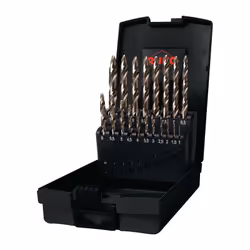 HSS-Co5 DIN 338 Tipo N Punta FLOWSTEP® Angolo di punta 118° Taglio a destra Gambo a 3 lati (fino a Ø 3,5 mm con gambo cilindr ...