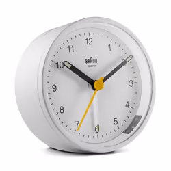 Braun BC12W, Sveglia al quarzo, Rotondo, Bianco, 12h, Buzzer, Batteria