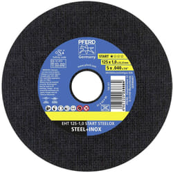 Pferd - eht 125-1,0 start (10) 69121041 Kit dischi da taglio 125 mm 10 pz. Acciaio inox, Acciaio