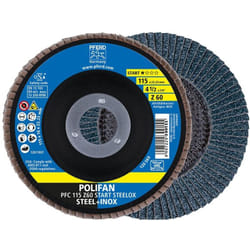Pferd - 69300937 pfc 115 z 60 start steelox Disco con falde Diametro 115 mm ø foro 22.23 mm 10 pz.