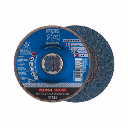 PFERD PFC 115 Z 36 SGP STRONG STEEL/X-LOCK, Metallo, 13300 Giri/min, 11,5 cm, 10 pz