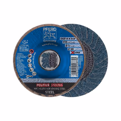 PFERD PFC 115 Z 50 SGP STRONG STEEL/X-LOCK, Metallo, 13300 Giri/min, 11,5 cm, 10 pz