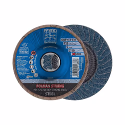 PFERD PFC 125 Z 50 SGP STRONG STEEL/X-LOCK, Metallo, 12200 Giri/min, 12,5 cm, 10 pz