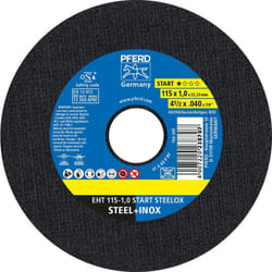 Pferd - 1,0 mm, 10 Dischi da Taglio 115 x 1,0 x 22,23 mm, in Pratica Scatola di Latta 69121067 – per Alte Prestazioni di separazione e Lunga Durata