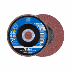 PFERD 67612125, 2,22 cm, 12,5 cm, 12200 Giri/min, 120 g, 10 pz