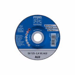 PFERD EH 125-2,4 SG ALU, Di metalli non ferrosi, Alluminio, PFERD, 2,22 cm, 12,5 cm, 12200 Giri/min, 25 pz
