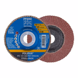 PFERD PFC 125 A 60 PSF STEELOX, Metallo, 12200 Giri/min, 12,5 cm, 10 pz