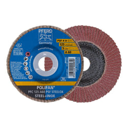 PFERD PFC 125 A 60 PSF STEELOX fornitura per utensili rotanti per molatura/levigatura Metallo