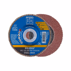 PFERD PFC 125 A 80 PSF STEELOX, Metallo, 12200 Giri/min, 12,5 cm, 10 pz
