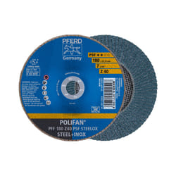 PFERD PFF 180 Z 40 PSF STEELOX fornitura per utensili rotanti per molatura/levigatura Metallo
