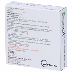Droncit 50mg Farmaco Veterinario Infestazioni Parassitarie di Cani e Gatti 2 Compresse