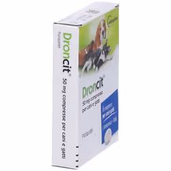 Droncit 50mg Farmaco Veterinario Infestazioni Parassitarie di Cani e Gatti 6 Compresse