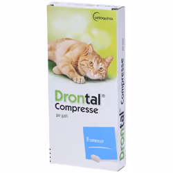 Drontal Farmaco Veterinario Infestazioni Parassitarie dei Gatti 8 Compresse