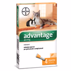 Carrefour Antiparassitario advantage spot on 40 valva per gatti e conigli < 4kg