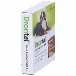 Drontal Multi Aroma Carne XL Farmaco Veterinario Infestazioni Intestinali dei Cani di Grande Taglia 2 Compresse