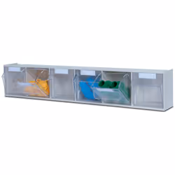 hünersdorff 460111, Armadietto portaoggetti, Grigio, Rettangolare, Polistirene (PS), Monocromatico, 2,22 L