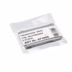 hünersdorff 671005, Set di divisori, Grigio, Polipropilene (PP), 95 mm, 3 mm, 60 mm