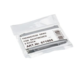 hünersdorff 671005 accessorio per scatola di conservazione Grigio Set di divisori
