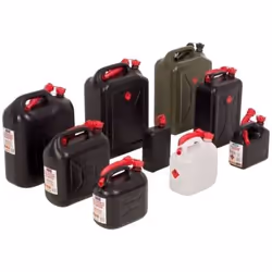 hünersdorff 811400 tanica per carburante 5 L Plastica Nero, Rosso