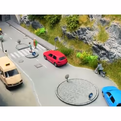 NOCH Traffic Island Set, Pista per veicoli da gioco, 15 anno/i, Multicolore