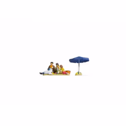 NOCH 15599, Family Having a Picnic, Multicolore, Plastica