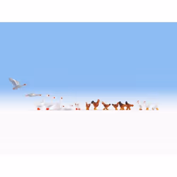 NOCH Chicken and Geese, HO (1:87), Multicolore