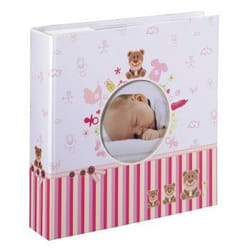 Hama Moni album fotografico e portalistino Rosa, Bianco 200 fogli 10 x 15