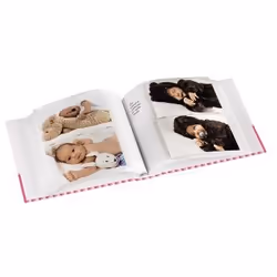 Hama Moni album fotografico e portalistino Rosa, Bianco 200 fogli 10 x 15