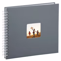Hama Fine Art album fotografico e portalistino Grigio 100 fogli 10 x 15 cm Rilegatura a spirale
