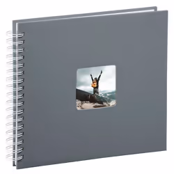 Hama Fine Art album fotografico e portalistino Grigio 100 fogli 10 x 15 cm Rilegatura a spirale