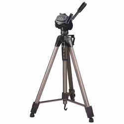 Hama Treppiedi "Star 63", argento (66 - 166 cm), testa 3D con sgancio rapido,gambe in 3 sezioni, borsa per trasporto, 3 gamba ...