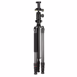 Hama Ramble Duo Carbon treppiede Smartphone/macchina fotografica digitale 4 gamba/gambe Nero