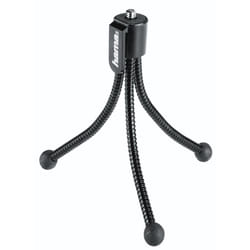 Hama Mini treppiedi "Flexi", nero (12 cm - 58 g), testa fissa, gambe a sezione singola