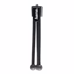 Hama Mini treppiedi "Flexi", nero (12 cm - 58 g), testa fissa, gambe a sezione singola