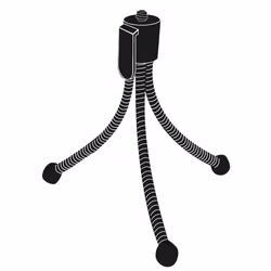 Hama Mini treppiedi "Flexi", nero (12 cm - 58 g), testa fissa, gambe a sezione singola - Vista aggiuntiva 6