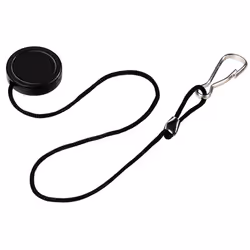 Hama Lens Cap Holder, Nero, Fotocamera, Gomma