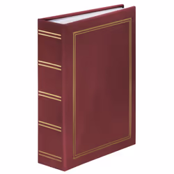 Hama London, Rosso, 100 fogli, 9 x 13, Rilegatura all'inglese, Poliuretano, 160 mm